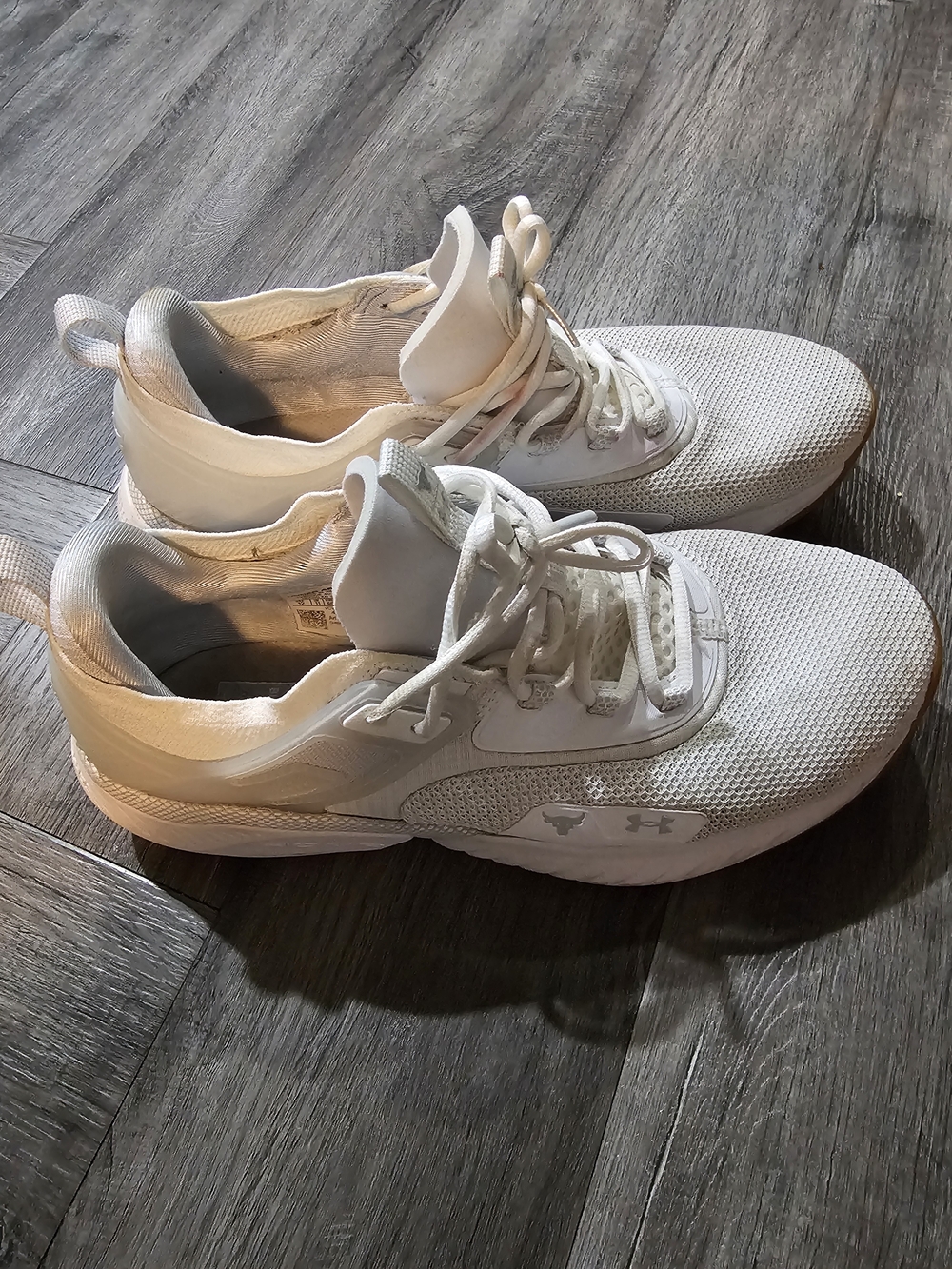 Under Armour Men's White Mesh Training Sneakers